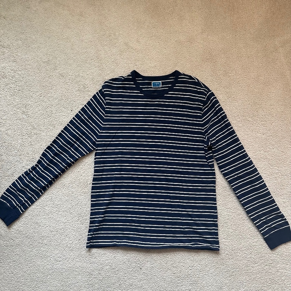 Long Sleeve J.Crew stripped shirt in L